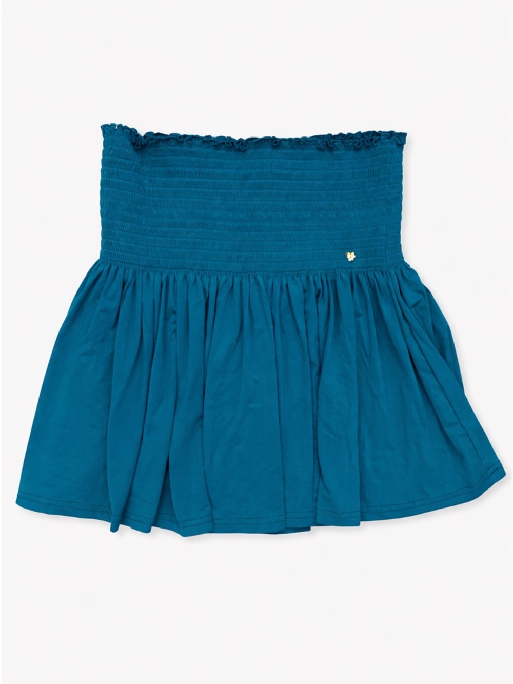 Natural Life Teal Smocked Skort Built-In Shorts Mini Skirt Size S
